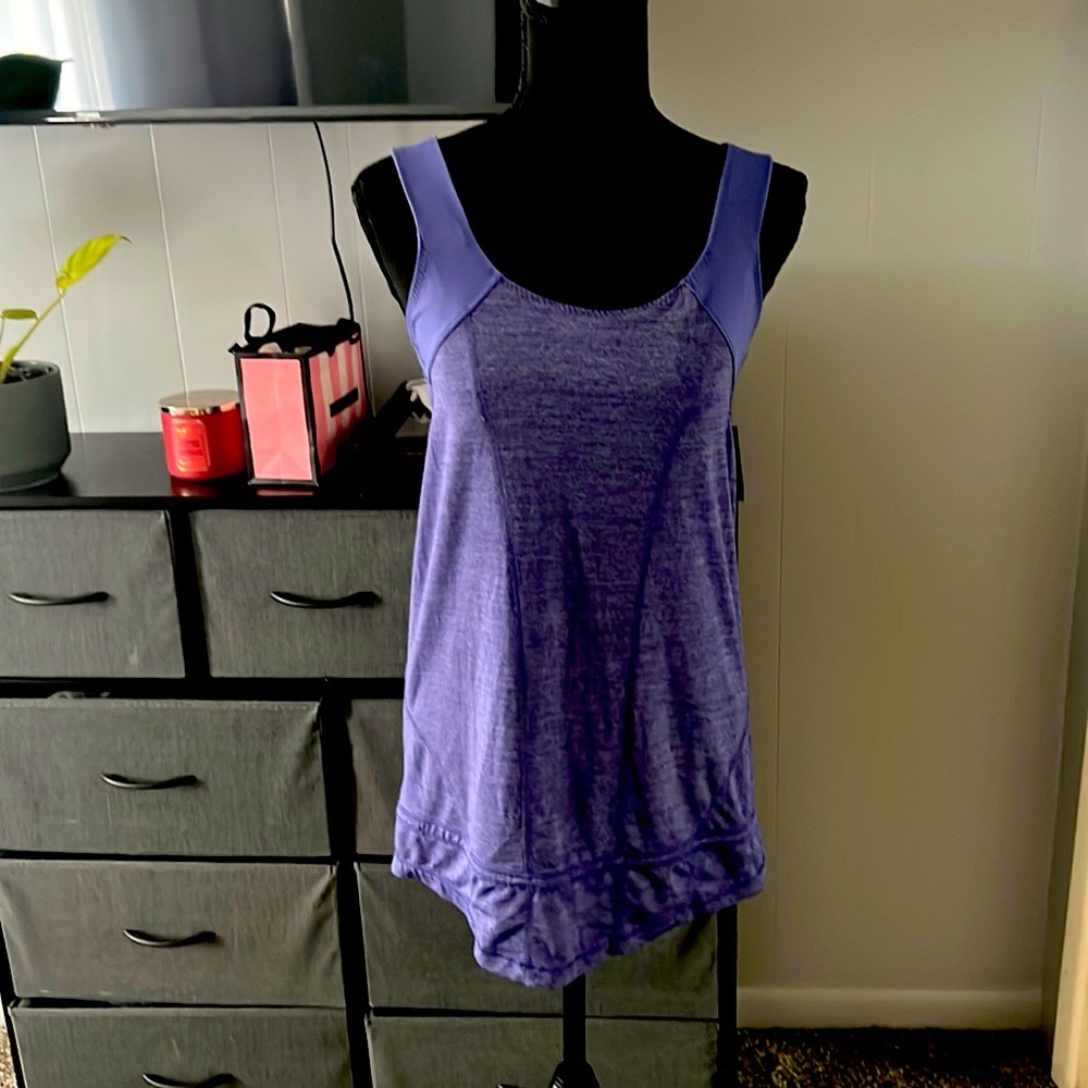 Lululemon purple draw string tank
